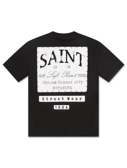 Left Point Saint Tee - Black Denim Exchange