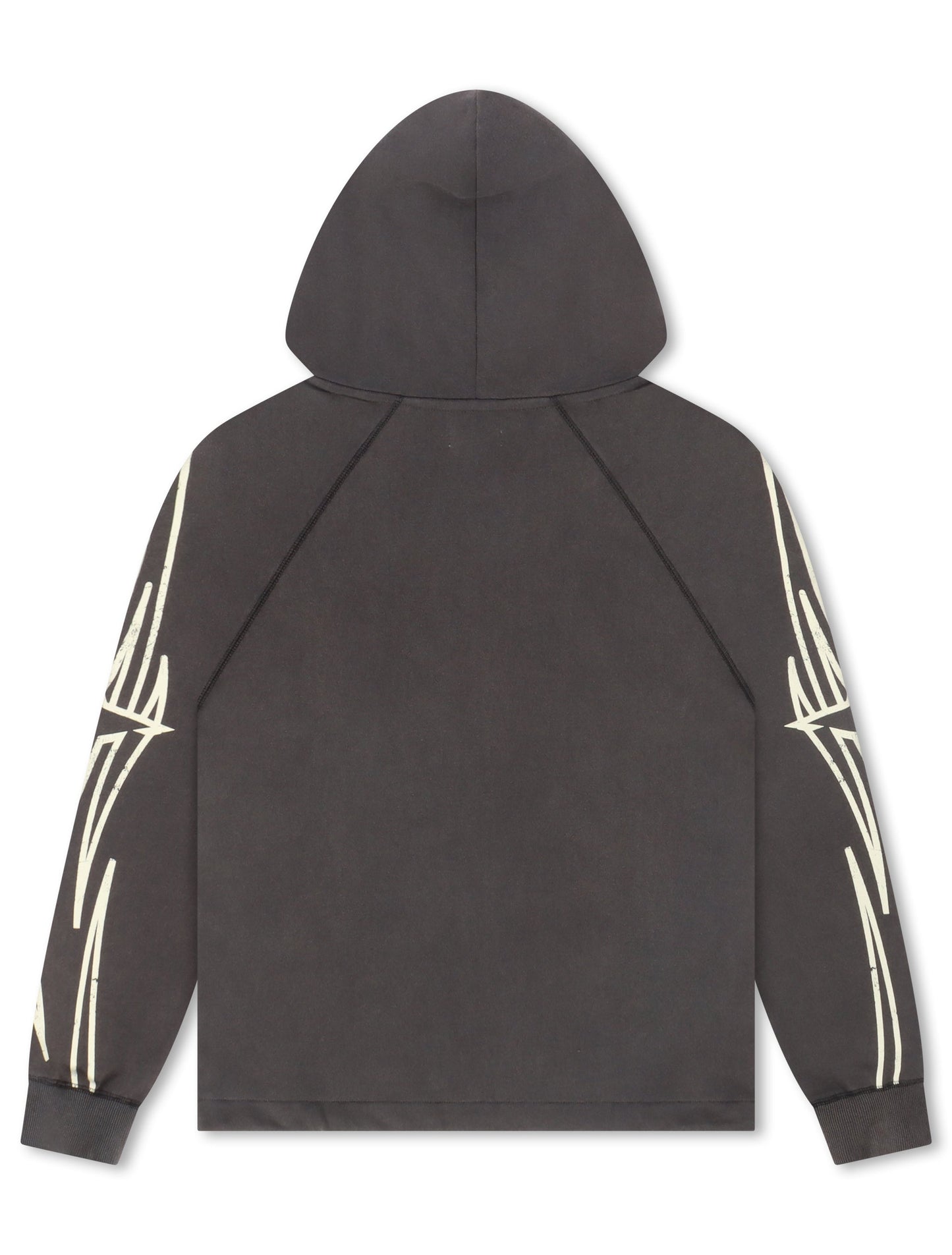 BLDG4 Streak Zip-up Hoodie - Charcoal Art Denim Exchange