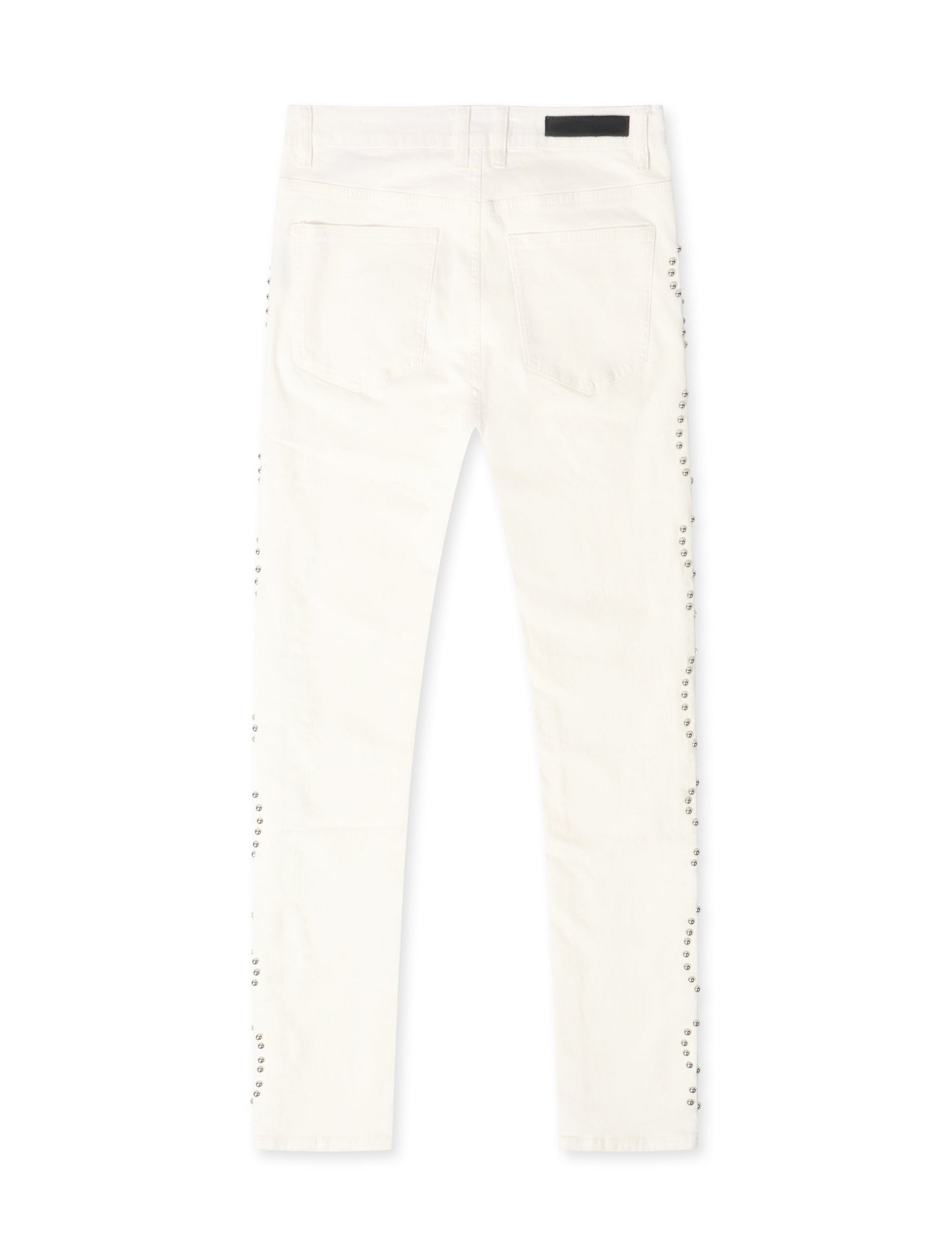 Embellish Onix Rhinestone Jeans - White Denim Exchange