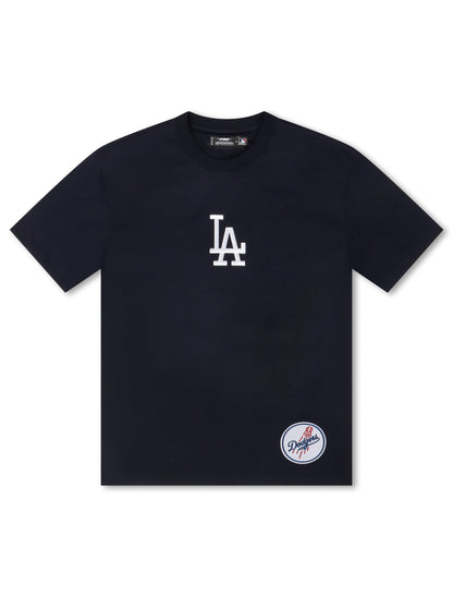 Pro Standard La Dodgers Wingspan Drop Shoulder Tee - Midnight Navy Denim Exchange