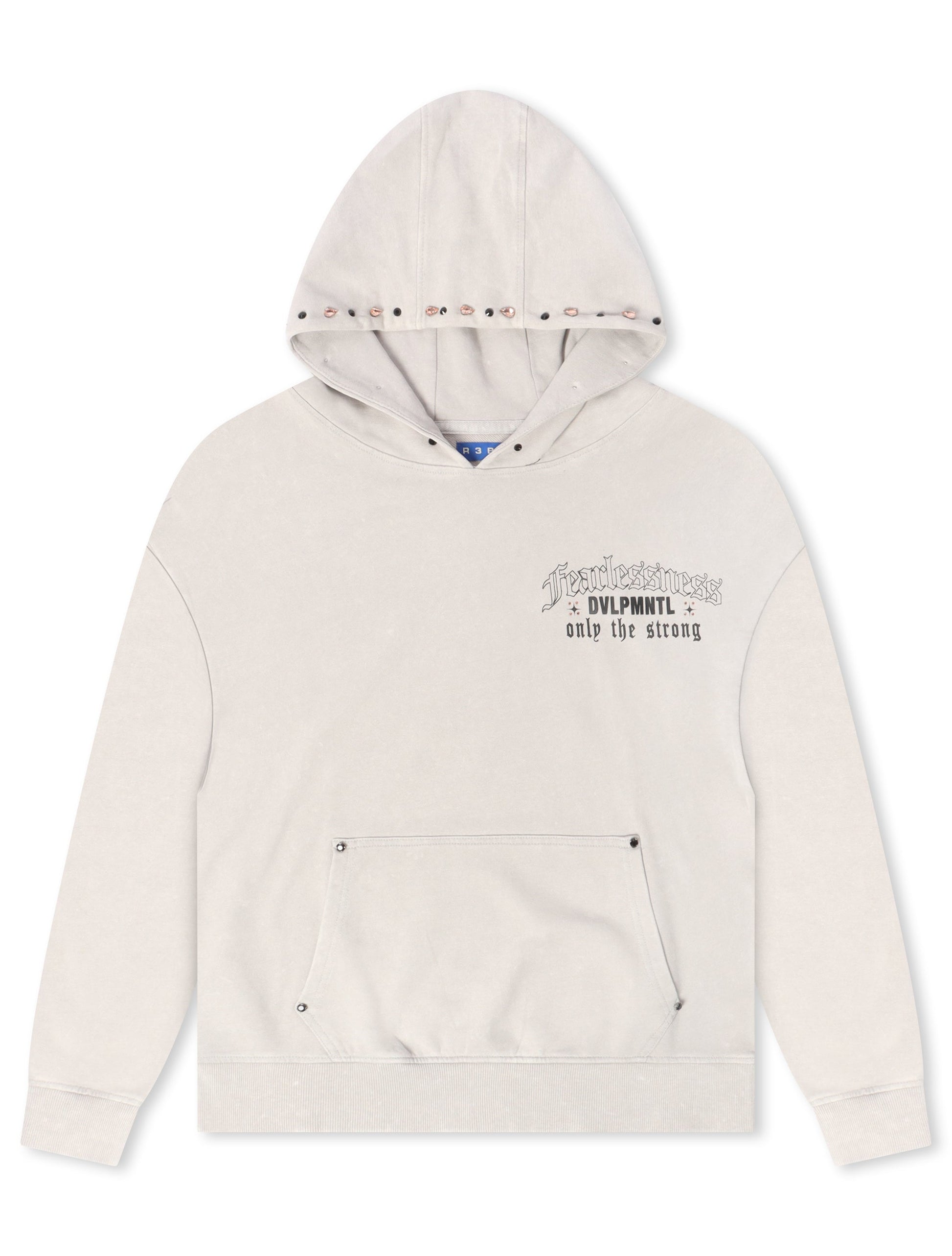 Rebel Denim Fearlessness Hoodie - Grey Denim Exchange