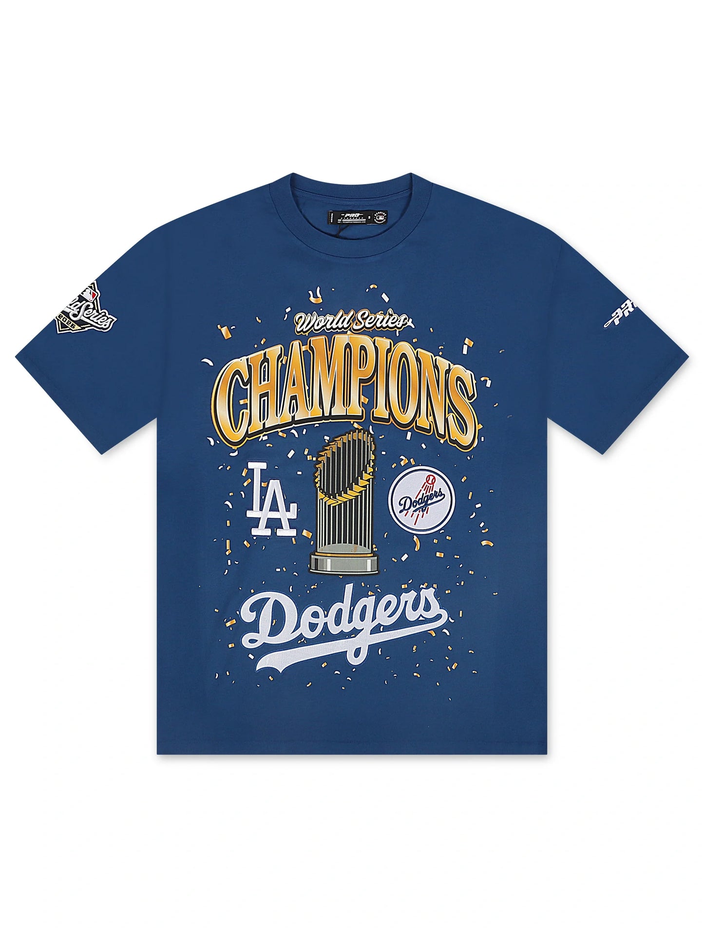 Pro Standard Dodgers World Series Champions Tee - Blue Denim Exchange
