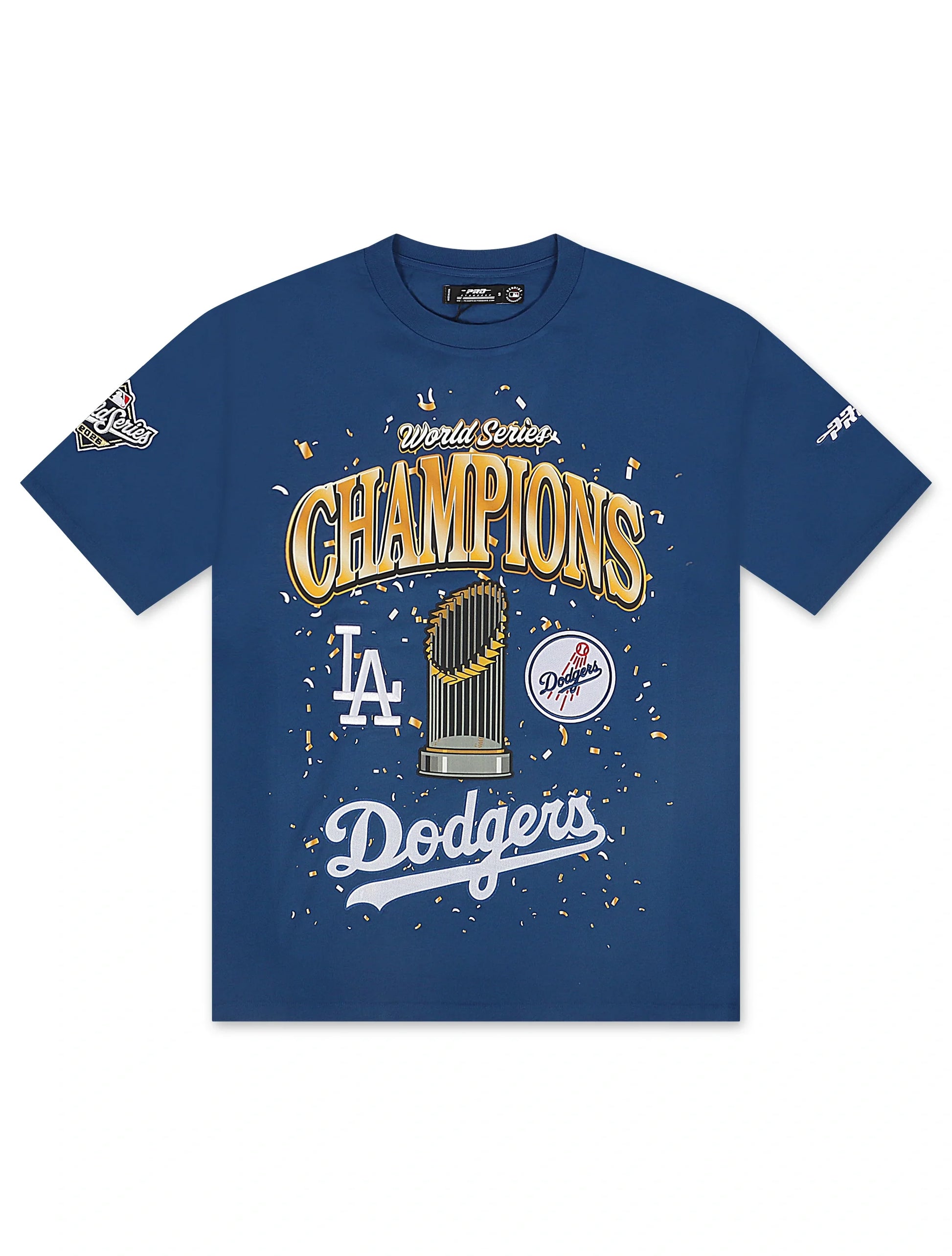 Pro Standard Dodgers World Series Champions Tee - Blue Denim Exchange
