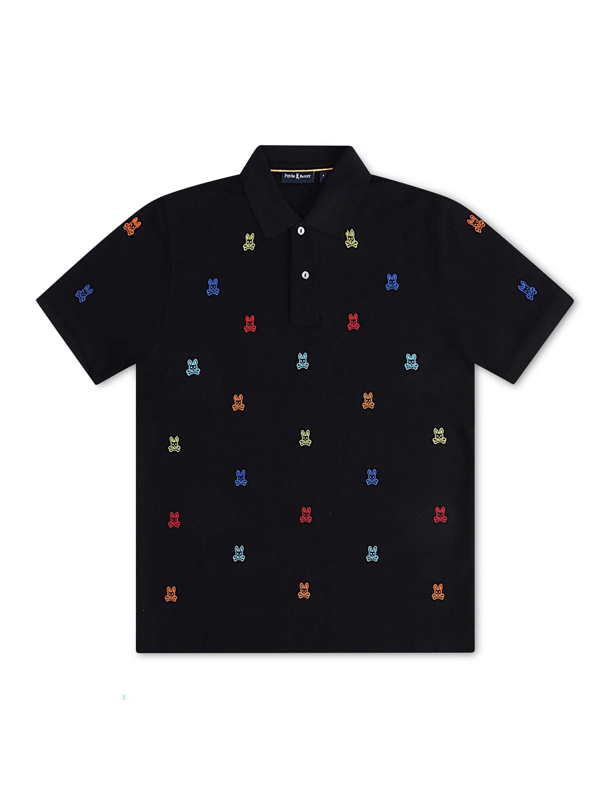 Psycho Bunny Bonham Pique Polo - Black Denim Exchange