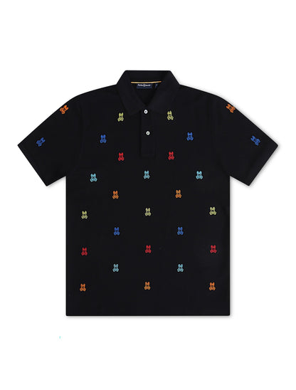Psycho Bunny Bonham Pique Polo - Black Denim Exchange