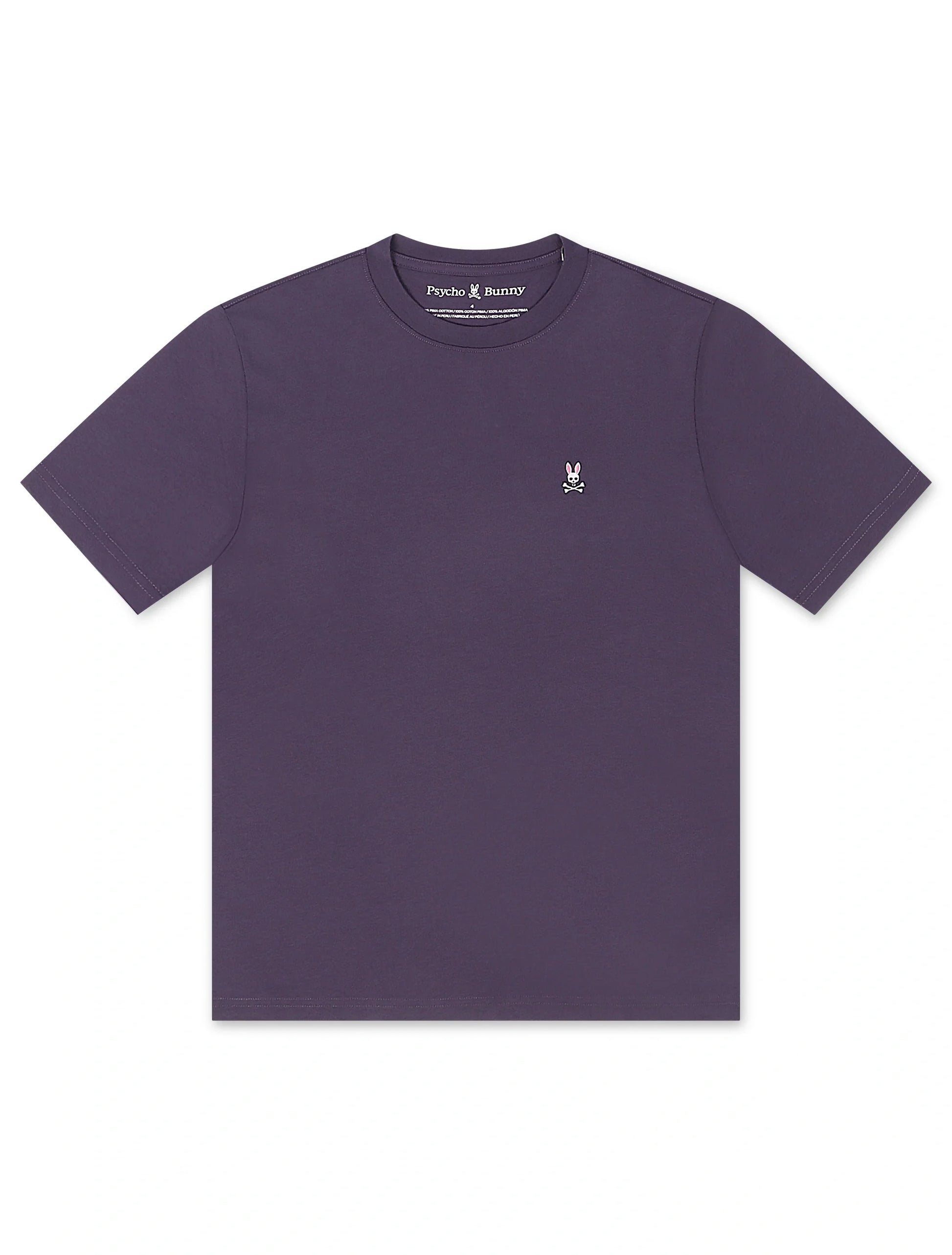 Psycho Bunny Classic Crewneck Tee - Purple Velvet Denim Exchange