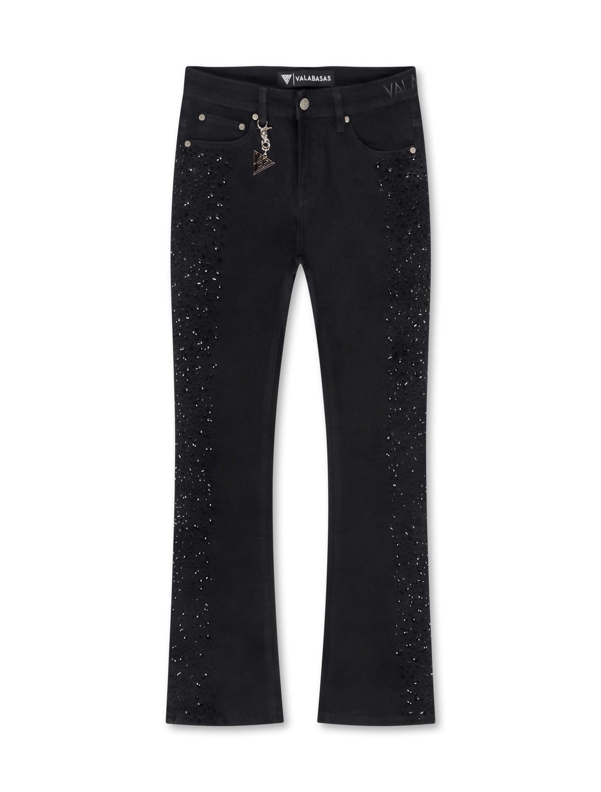 Valabasas Shock Stacked Jeans - Jet Black Denim Exchange