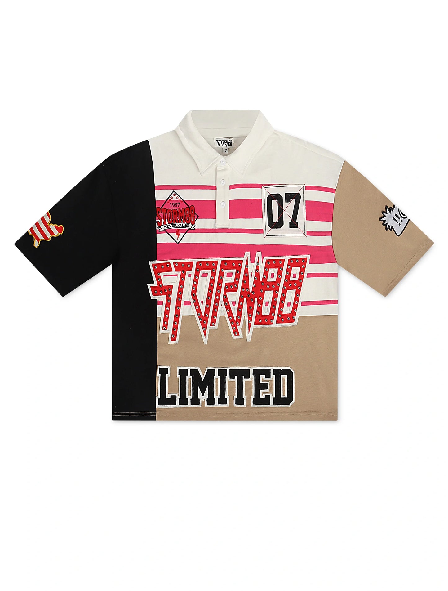 Kleep Trout Knit Polo - Pink Denim Exchange