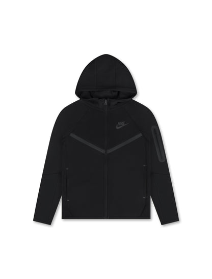 Nike Big Kids Tech Fleece Hoodie - Black Denim Exchange