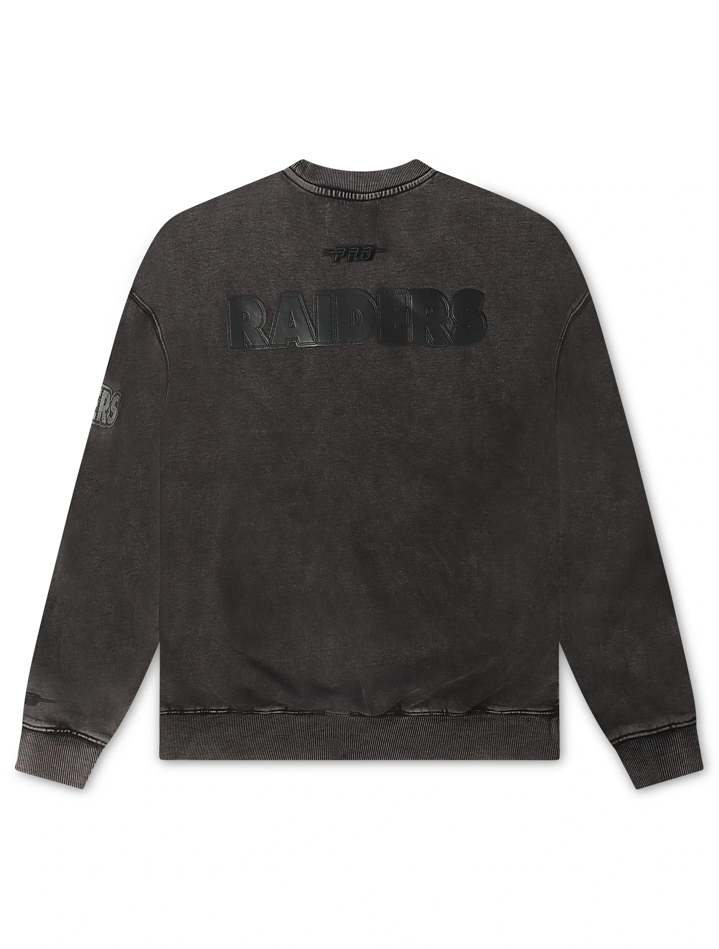 Pro Standard Raiders Enzyme Drop Shoulder Crewneck - Washed Black Denim Exchange
