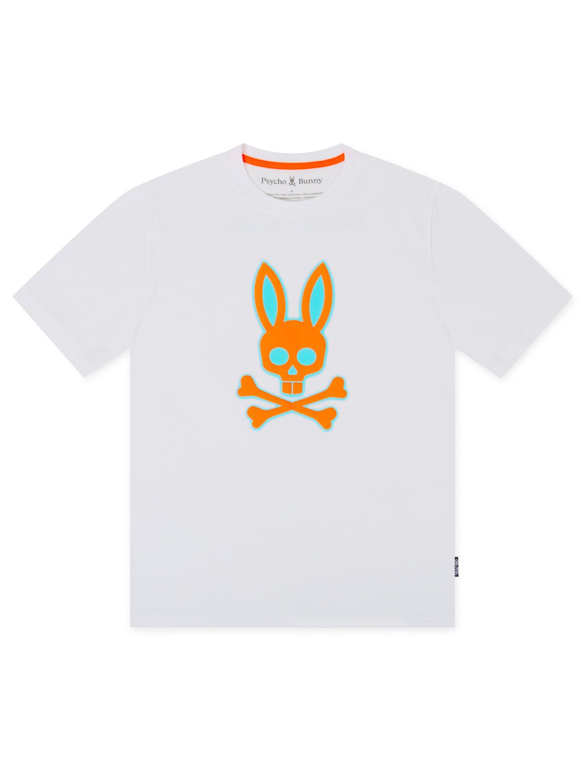 Psycho Bunny Wellington Graphic Tee - White Denim Exchange