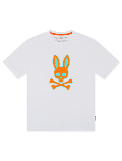 Psycho Bunny Wellington Graphic Tee - White Denim Exchange