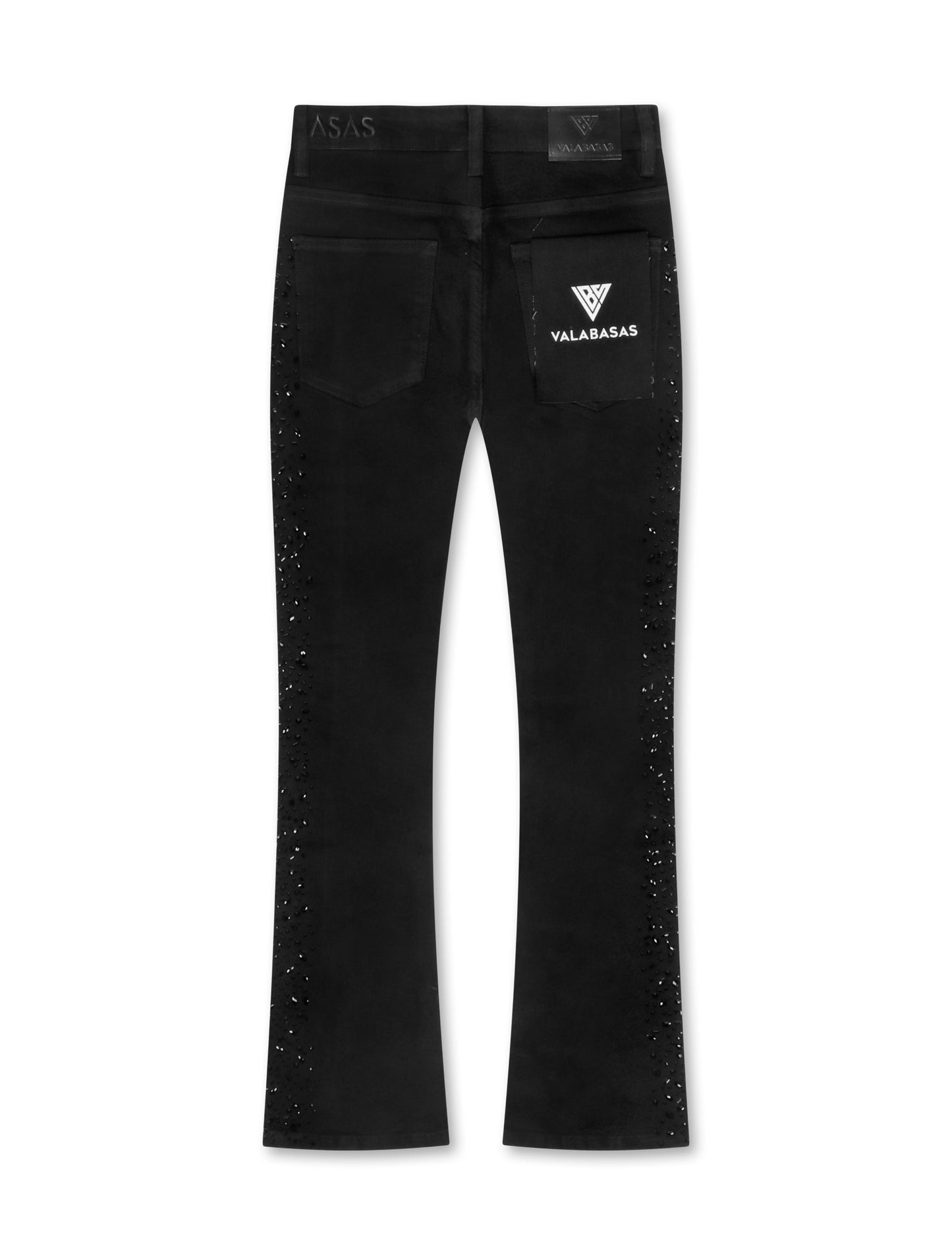 Valabasas Shock Stacked Jeans - Jet Black Denim Exchange