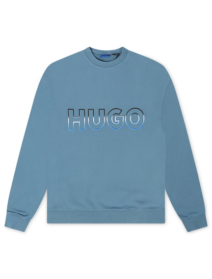 Hugo Nogocrew Crewneck - Blue Denim Exchange