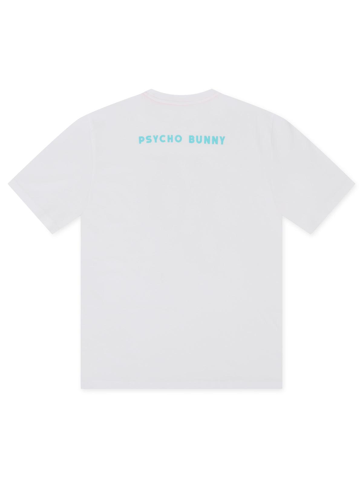 Psycho Bunny Wellington Graphic Tee - White Denim Exchange