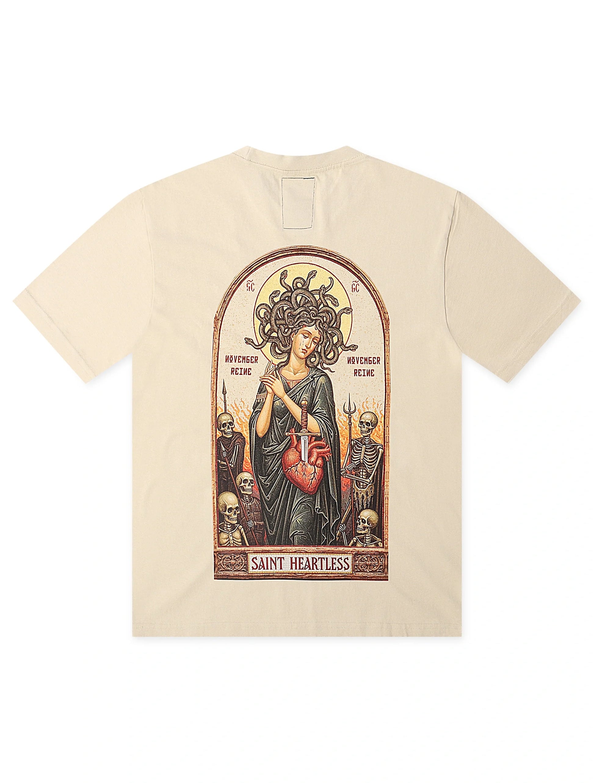 November Reign Saint Heartless Tee - Tan Denim Exchange