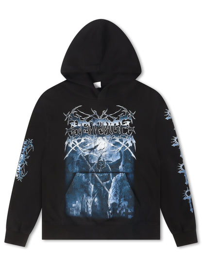 Revenge Chrome Reaper Hoodie - Black Denim Exchange