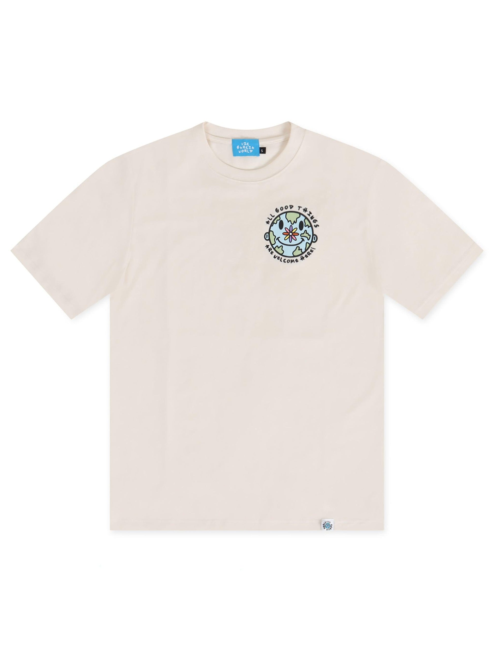 Vic Garcia World Love All Tee - Cream Denim Exchange