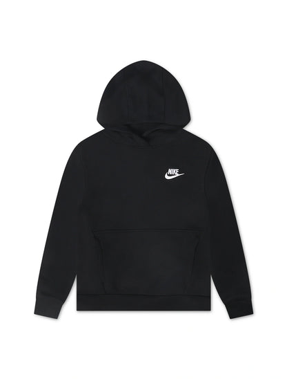 Nike Big Kids Sportswear Club Hoodie - Fleece Black/White Denim Exchange