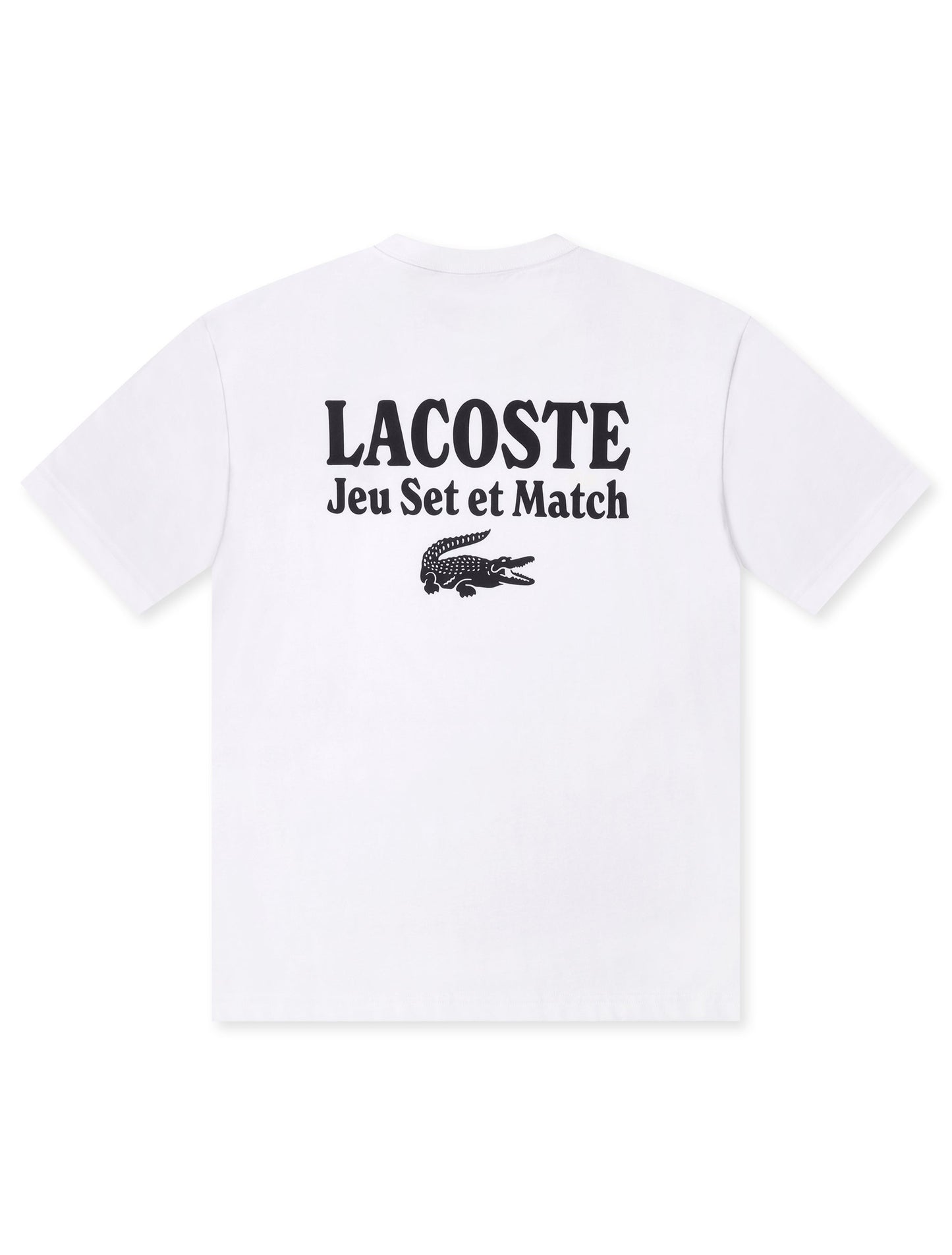 Lacoste Loose Fit Heavy Jersey Tee - White Denim Exchange