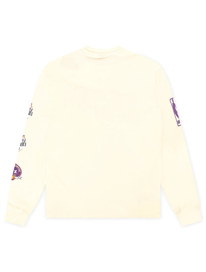 Mitchell & Ness Lakers Long Sleeve - Cream Denim Exchange
