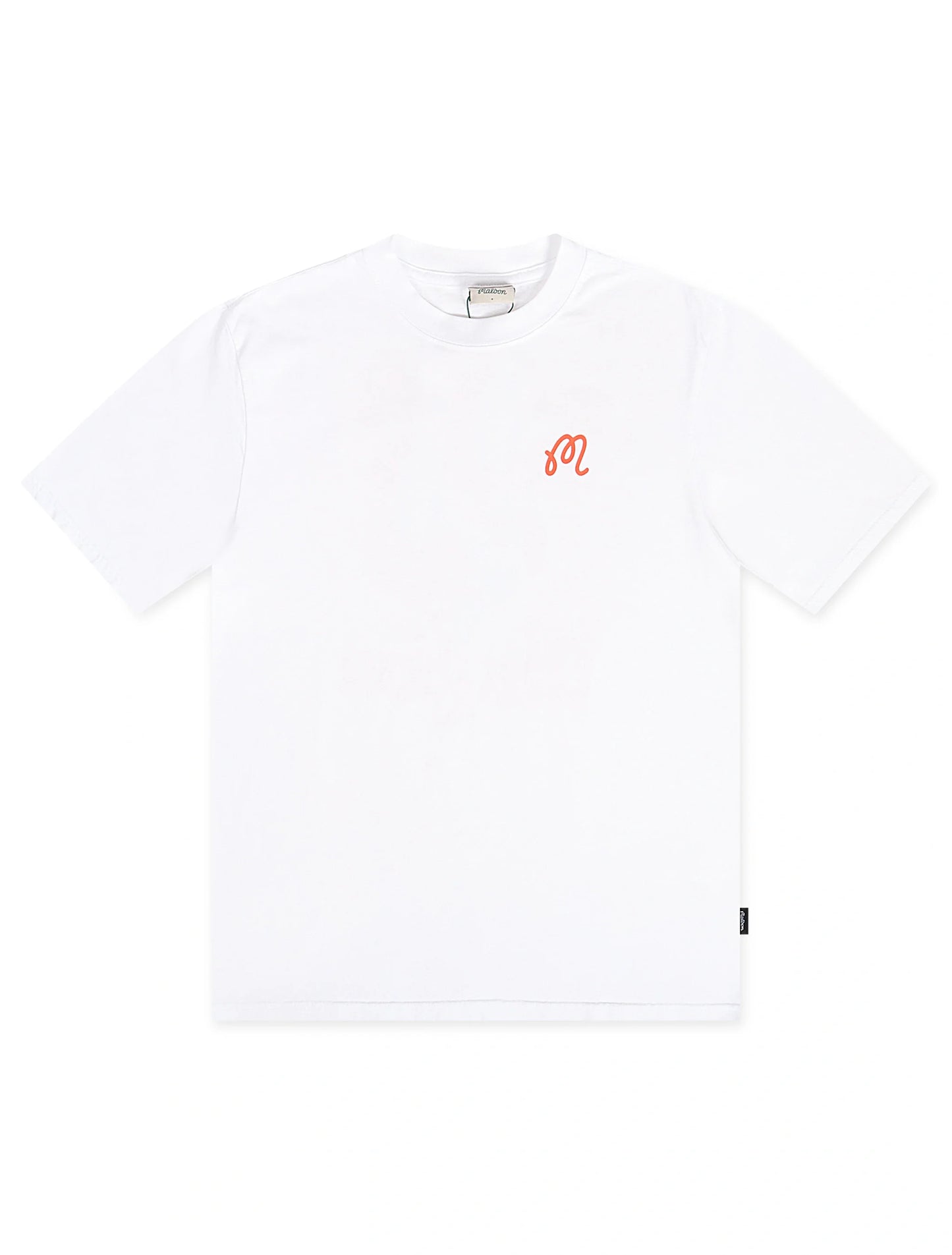 Malbon Bermuda Rooster Tee - White Denim Exchange