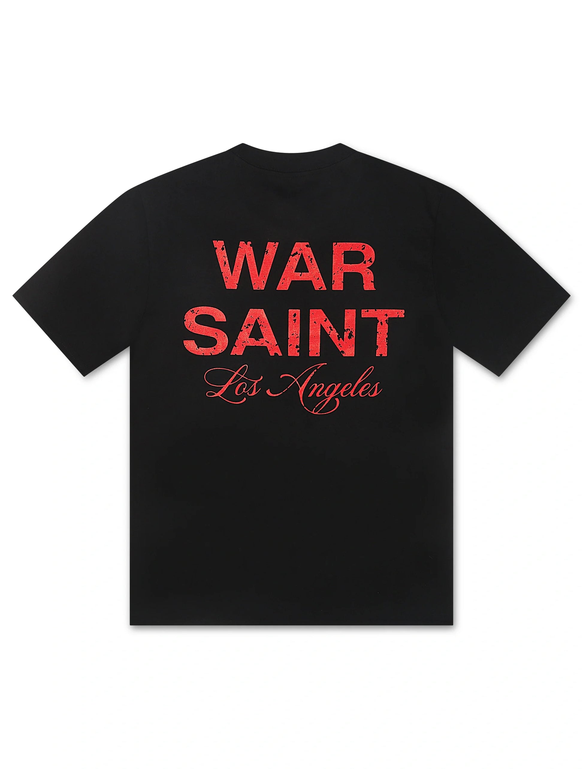 Warsaint LA Script Tee - Black/Red Denim Exchange
