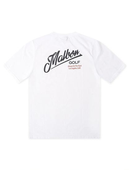 Malbon Bermuda Maxwell Tee - White Denim Exchange