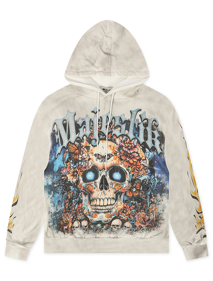 Majestik Mens Skull Tapestry Hoodie - Off White Denim Exchange