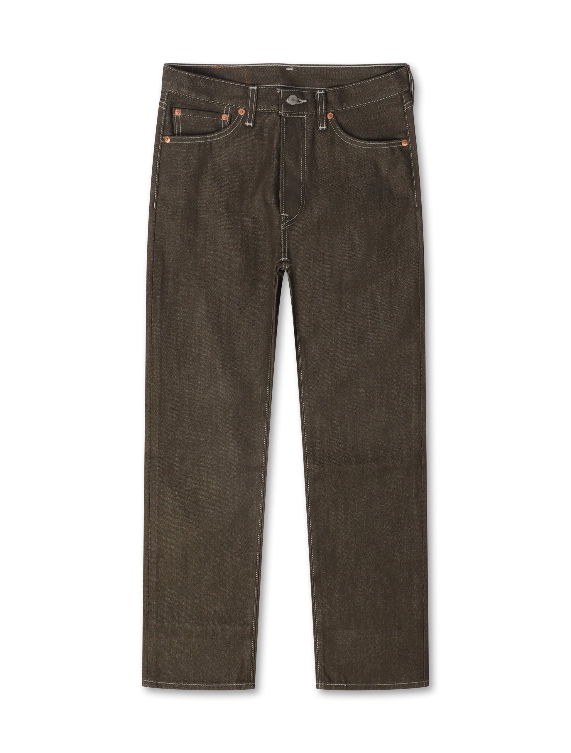 Levis 501™ Original Shrink To Fit Jeans - Dark Brown Rigid Denim Exchange