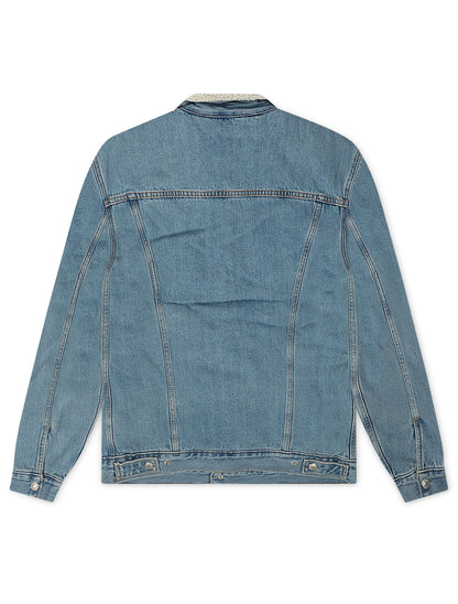 Levi's Type 3 Sherpa Trucker Jacket - Stonewash Denim Exchange