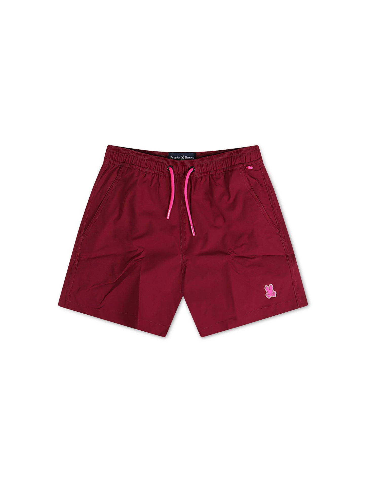 Psycho Bunny Kids Palmview Hydrochromic Swim Trunk - Crimson Denim Exchange