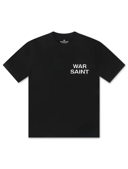 Warsaint LA Script Tee - Black/White Denim Exchange