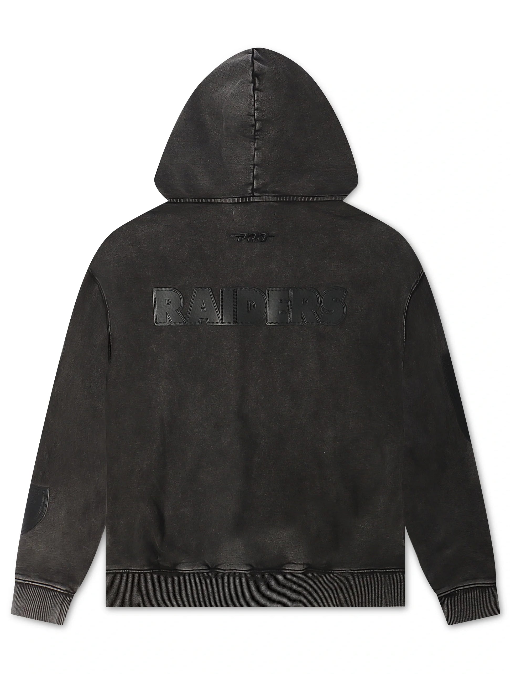 Pro Standard Raiders All Over Logo Hoodie - Washed Black Denim Exchange