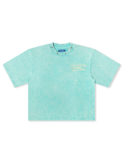 Rebel Denim Fearlesness Cropped Tee - Sage Denim Exchange