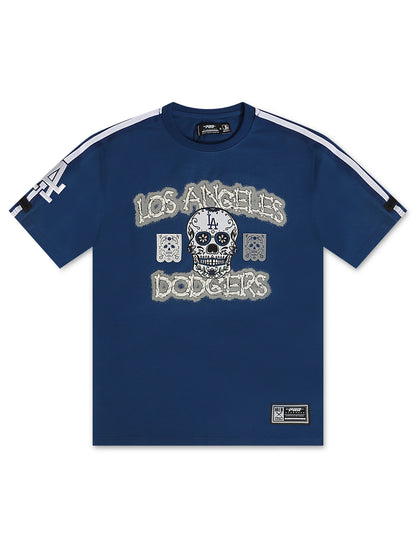 Pro Standard Dodgers Dia De Los Muertos Tee - Blue Denim Exchange