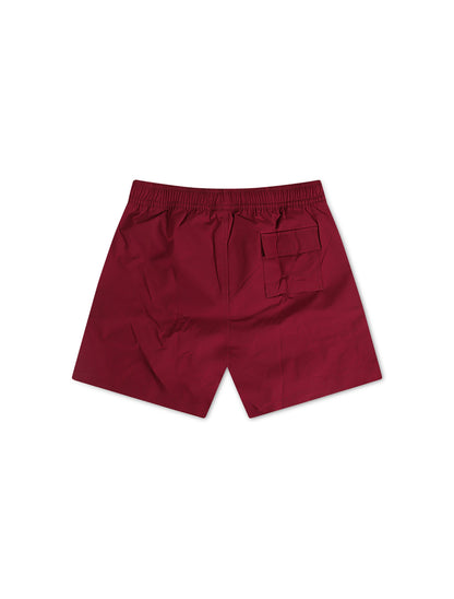 Psycho Bunny Kids Palmview Hydrochromic Swim Trunk - Crimson Denim Exchange