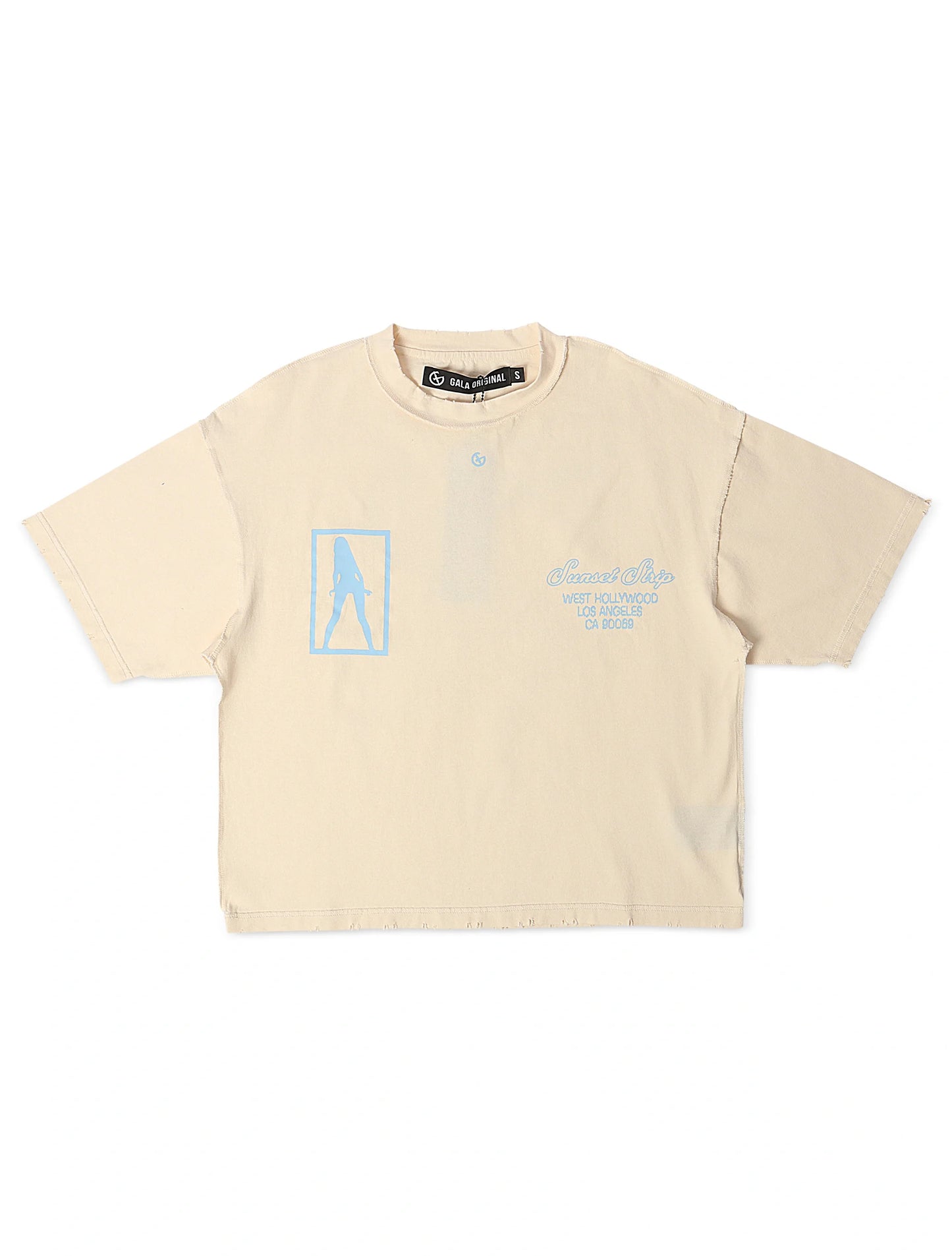 Gala Original Fantasy Cropped Tee - Cream Denim Exchange