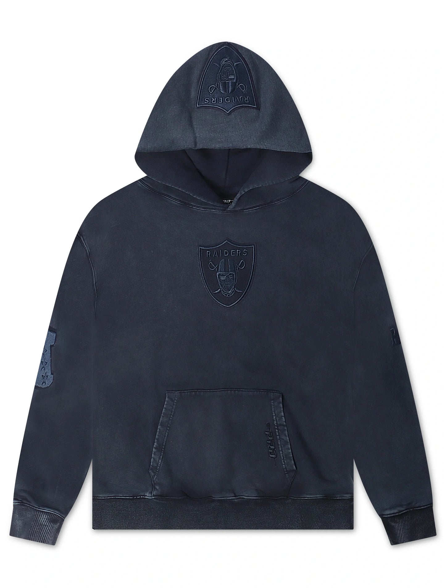 Pro Standard Raiders Washed Enzyme Drop Shoulder Hoodie - Navy Denim Exchange