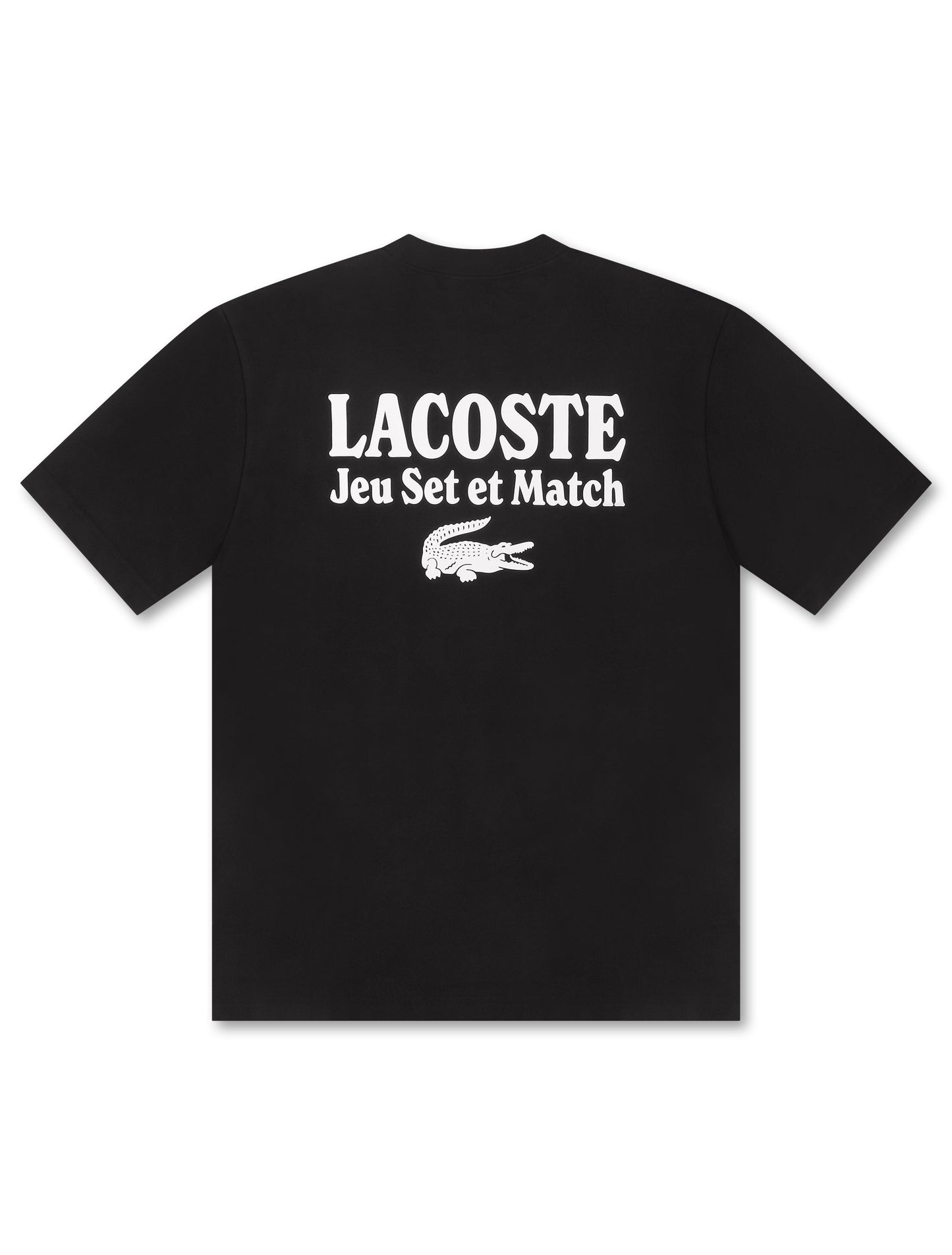 Lacoste Loose Fit Heavy Jersey Tee - Black Denim Exchange
