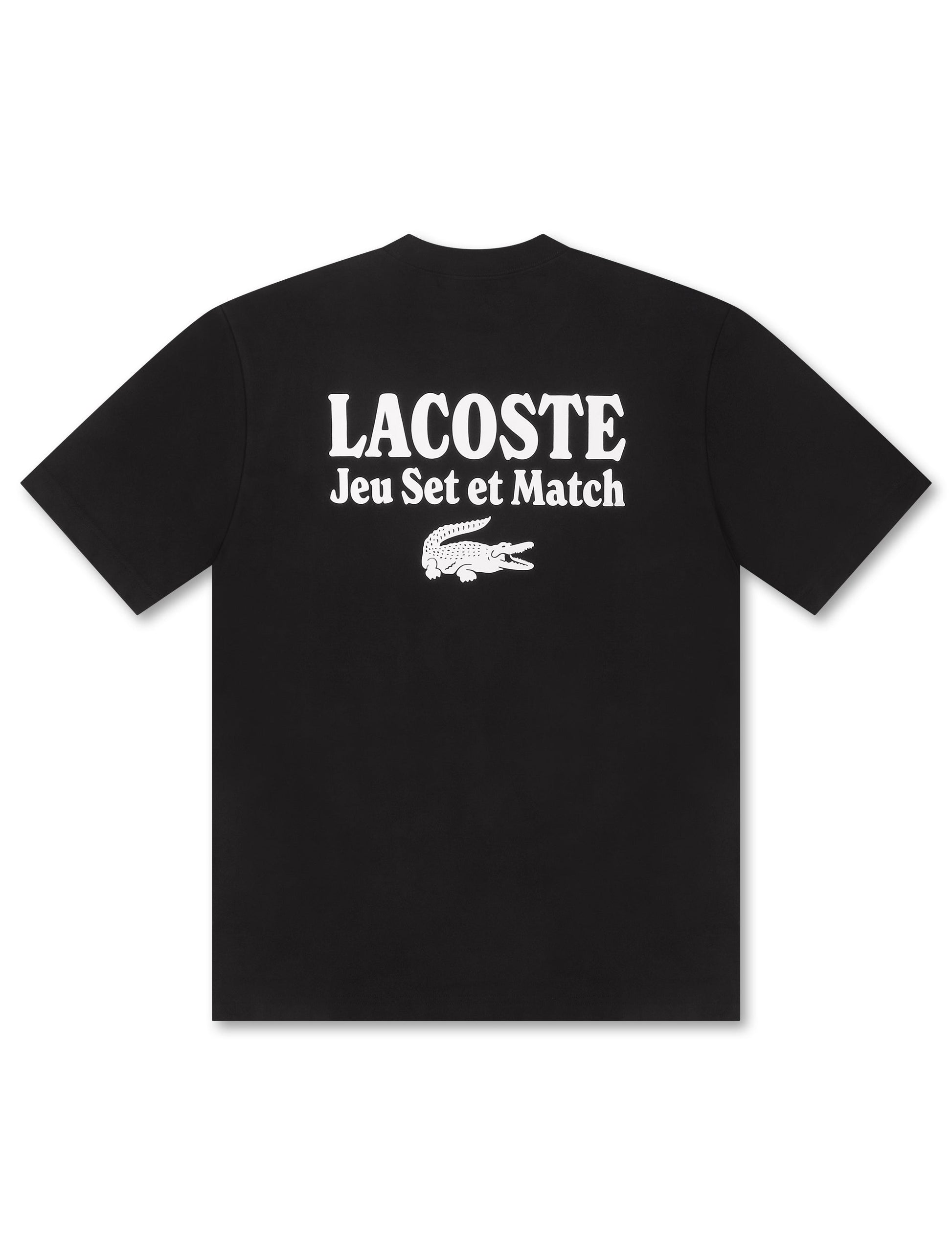 Lacoste Loose Fit Heavy Jersey Tee - Black Denim Exchange