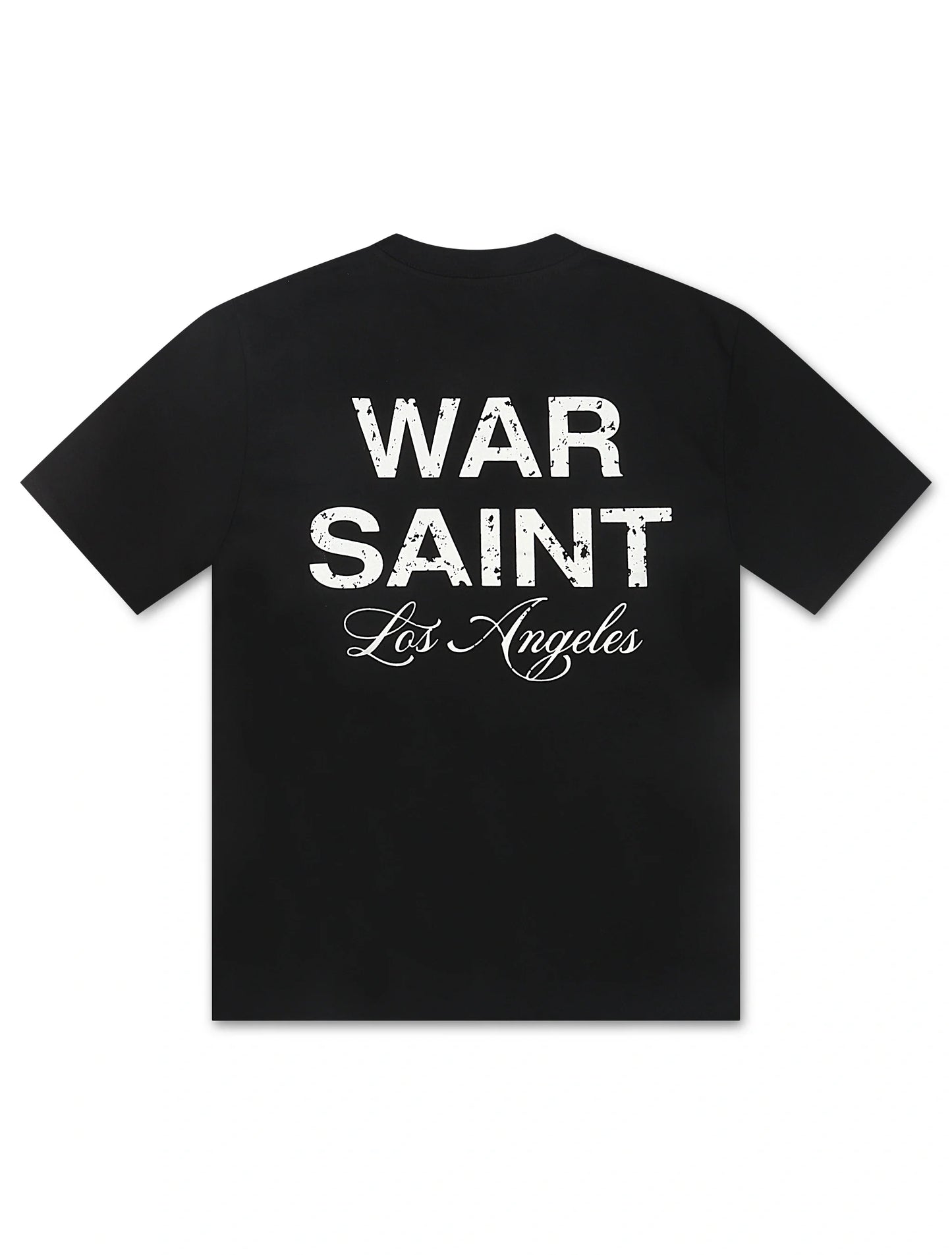 Warsaint LA Script Tee - Black/White Denim Exchange
