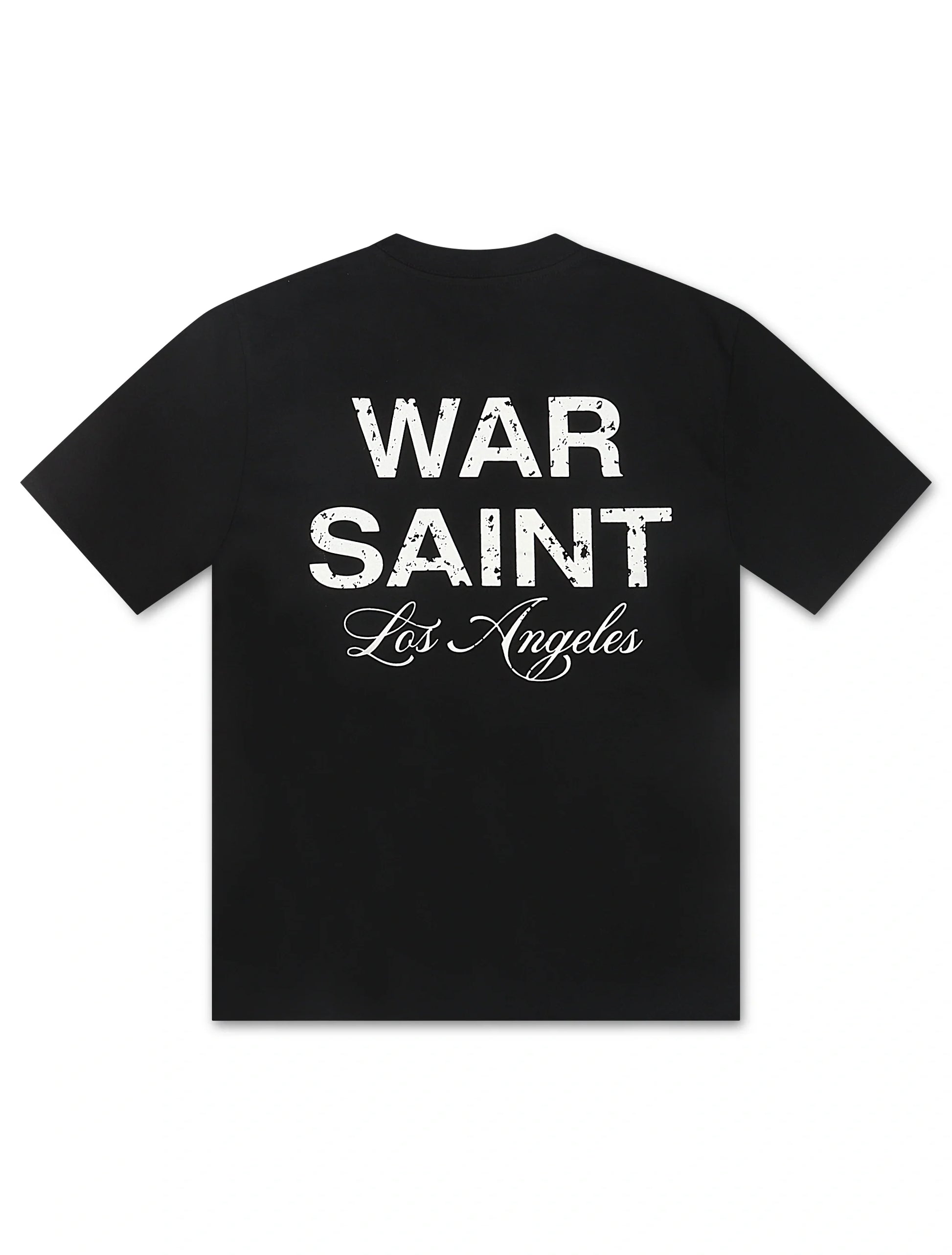 Warsaint LA Script Tee - Black/White Denim Exchange