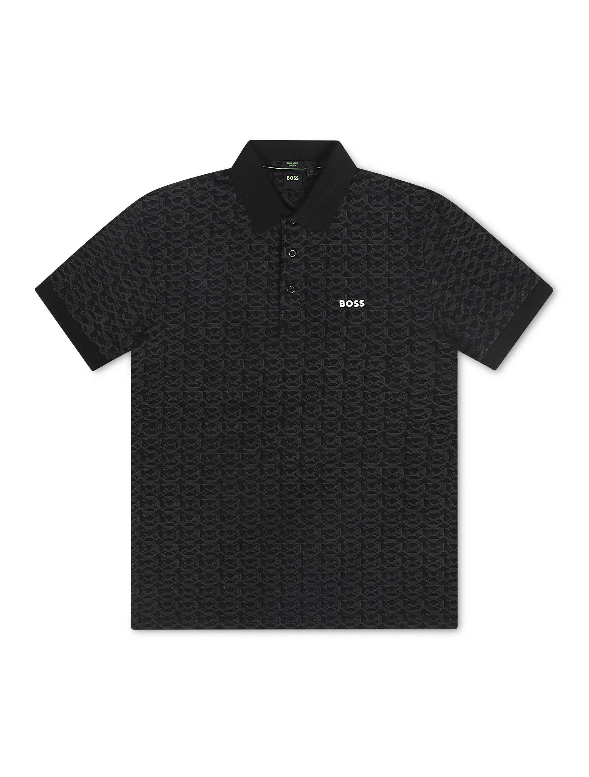 Boss Green Paddy Striped C Polo - Black Denim Exchange