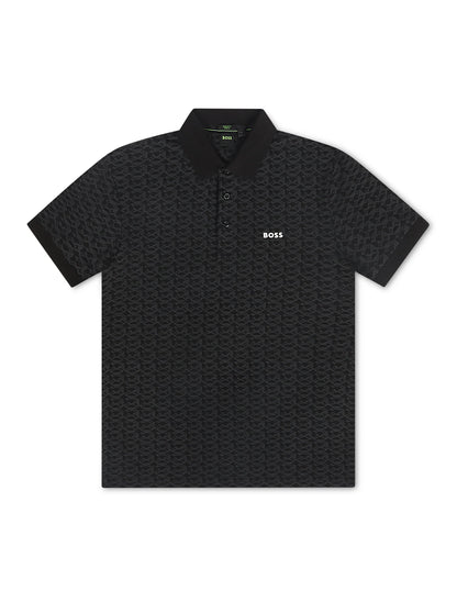 Boss Green Paddy Striped C Polo - Black Denim Exchange