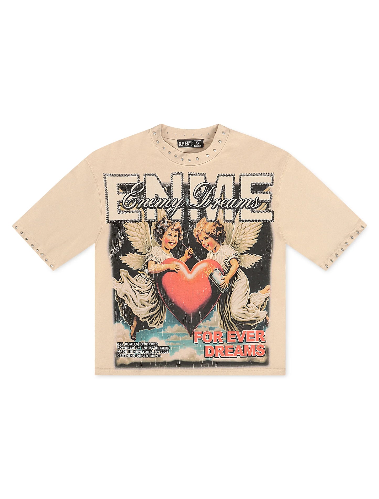 N.M.E NYC Soren Tee - Light Tan Denim Exchange