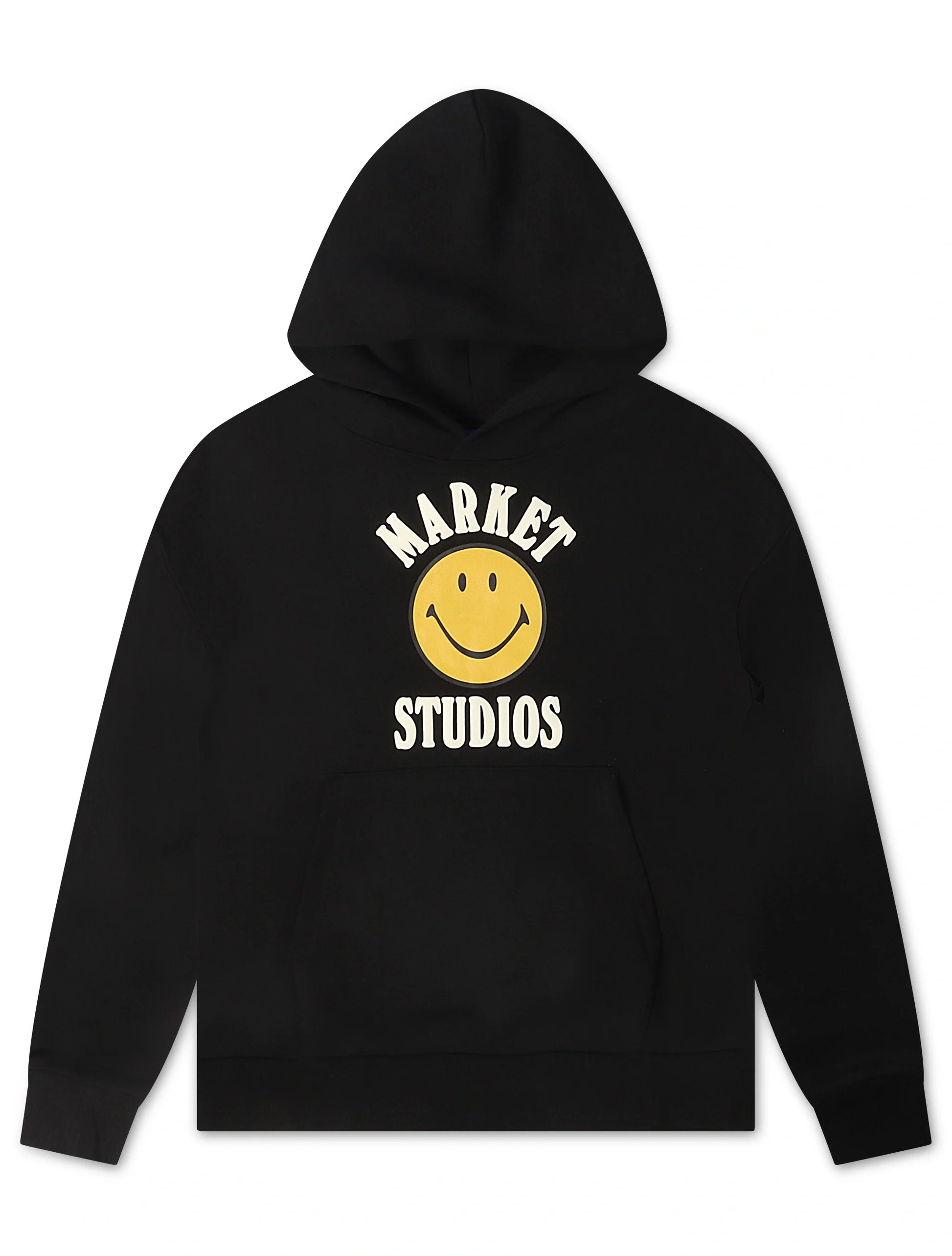Market Smiley Lockup Hoodie - Black Denim Exchange