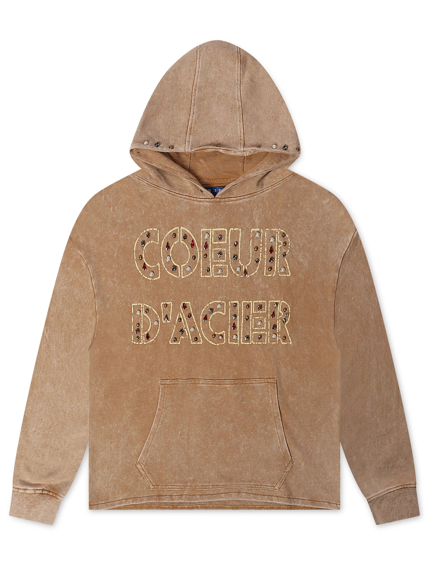 Rebel Denim Coeur Dacier Hoodie - Khaki Denim Exchange