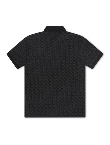 Boss Green Paddy Striped C Polo - Black Denim Exchange