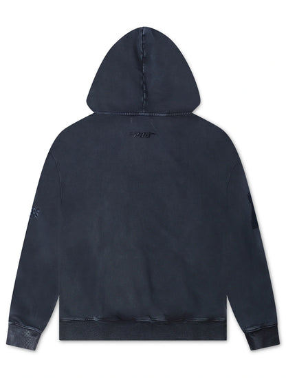 Pro Standard Raiders Washed Enzyme Drop Shoulder Hoodie - Navy Denim Exchange